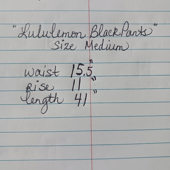 Lululemon Black Womens Athletic Pocket Straight Leg Pants - Picture 4 of 14